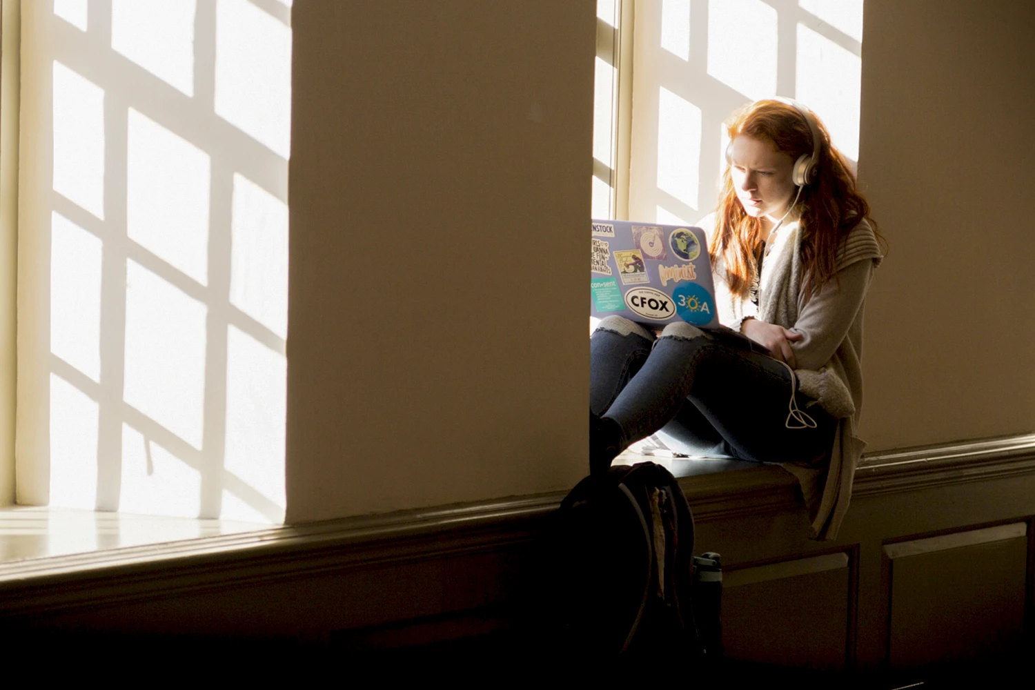 Student in the Window